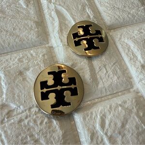 Tory Burch Replacement Gold Toned Metal Logo Medallions From Black Flats